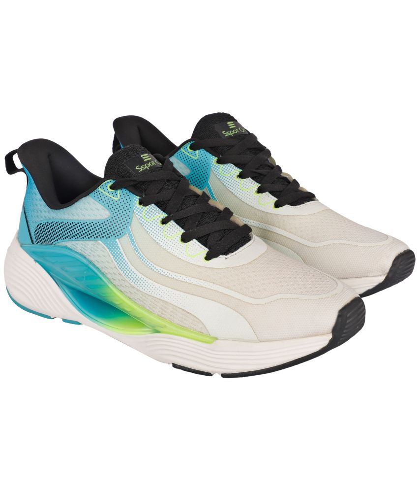     			Sspot On - FUSION White Men's Sports Running Shoes