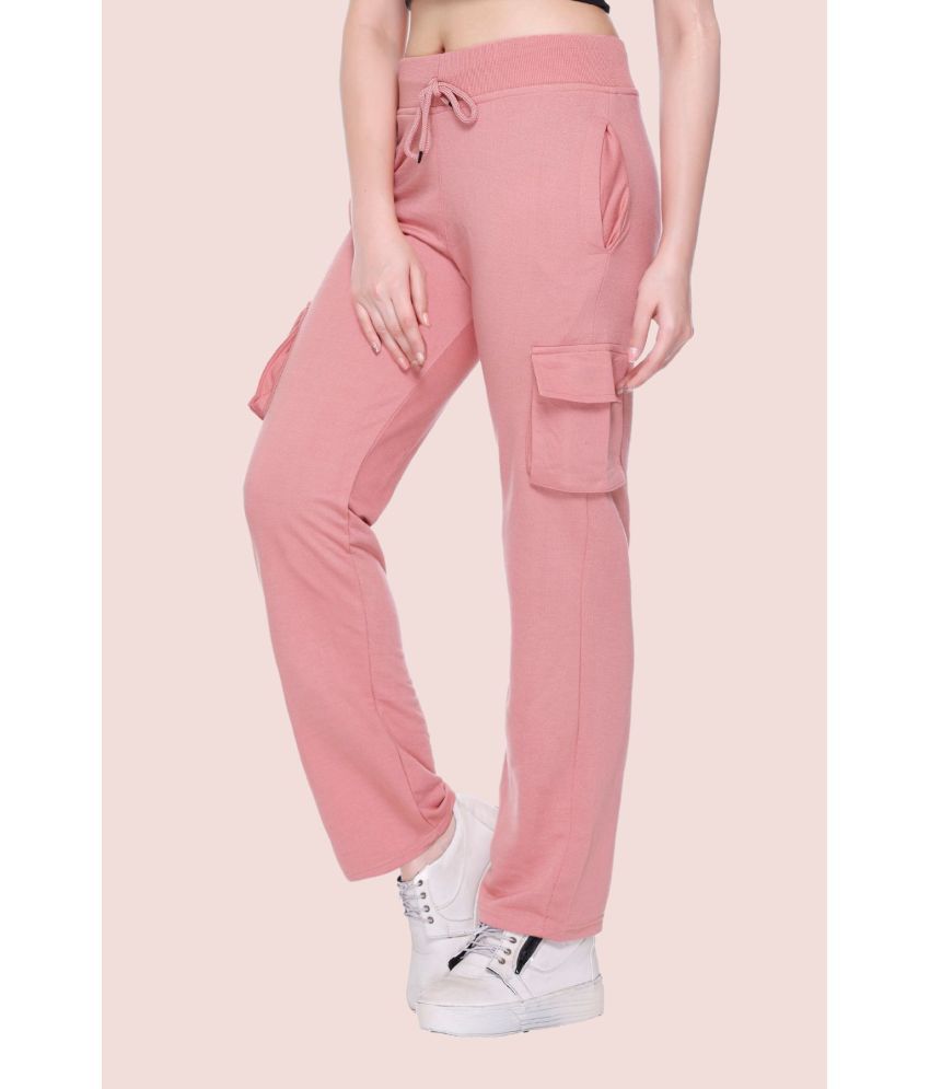     			White Moon - Pink Cotton Blend Women's Running Trackpants ( Pack of 1 )