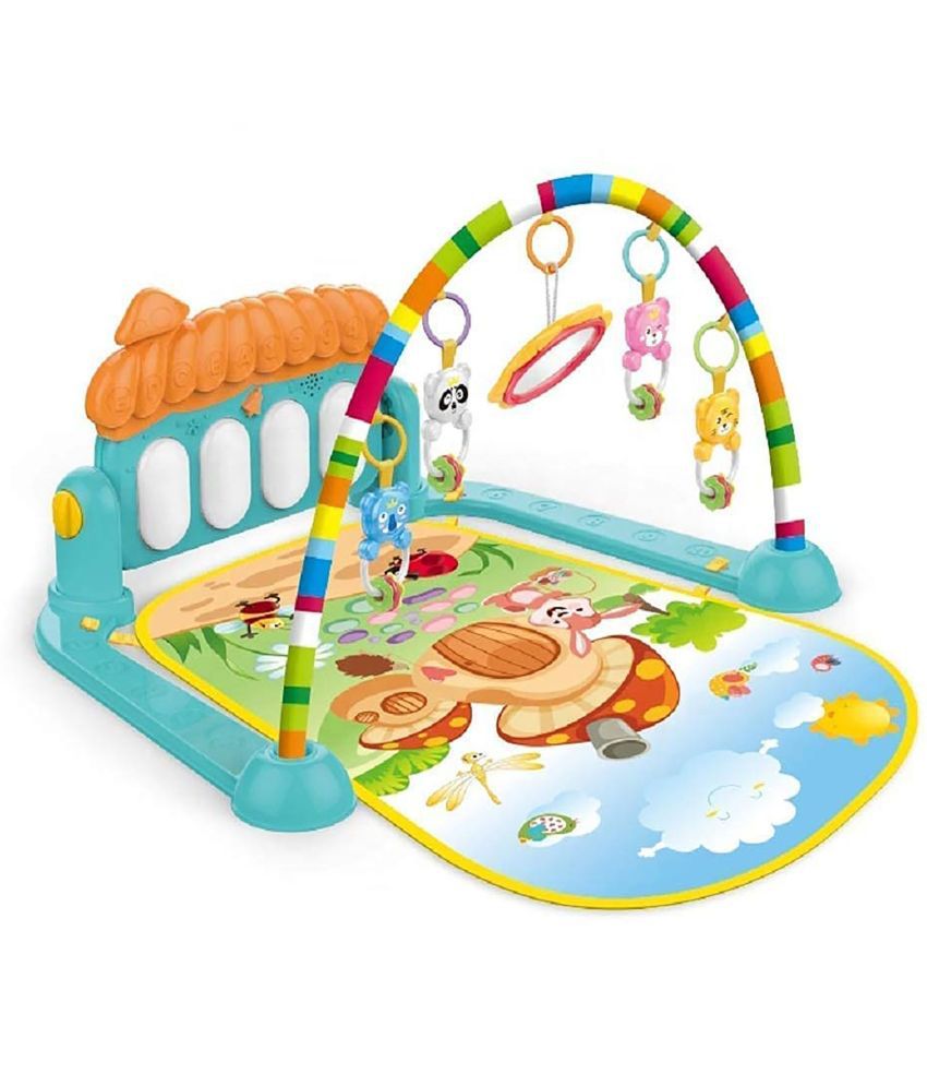     			3 in 1 Baby Gym Musical Play Mats for Floor Kick and Play Piano Gym Activity Center with Music, Lights and Sounds Toys for Infants Baby and Toddlers Aged 0 to 18 Months(Multicolor)