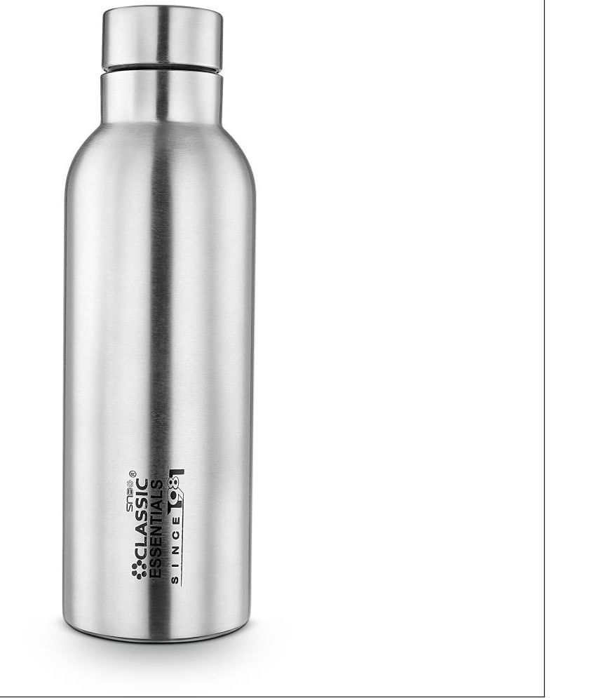     			Classic Essentials Capsule Bottle Silver Water Bottle 1000 mL ( Set of 1 )