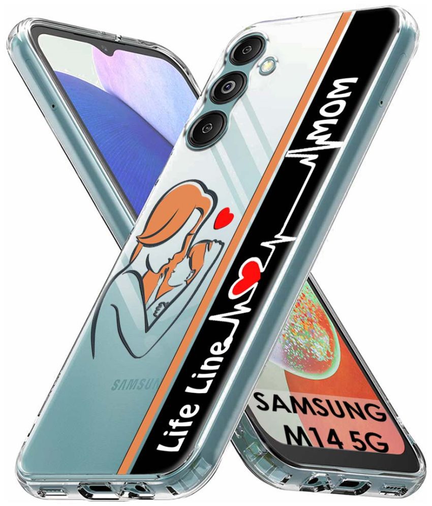     			NBOX - Multicolor Printed Back Cover Silicon Compatible For Samsung Galaxy M14 5G ( Pack of 1 )