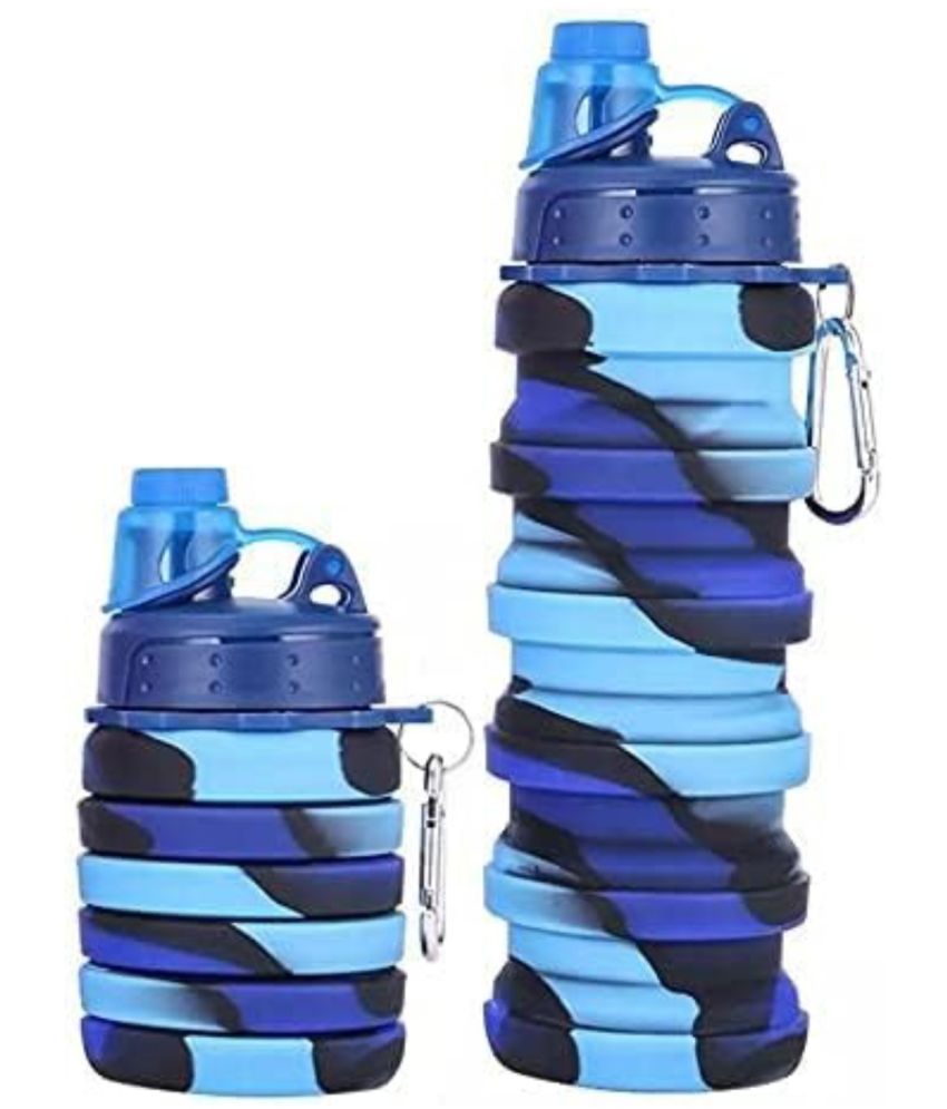     			430Y- YESKART 500ml Portable Foldable Expandable Water Bottle Silicone Collapsible Water Bottles, Bottle Sports Cups with Carabiner, Leak Proof Reusable BPA Free, for SCHOOL CHILDREN, Outdoor Activities Travel (MULTICOLOUR)