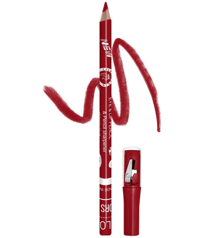     			Colors Queen Eye & Lip Liner Pencil Matte Finish, Rich Color Sharpenable Pencil Sexy Red (Shade-11)