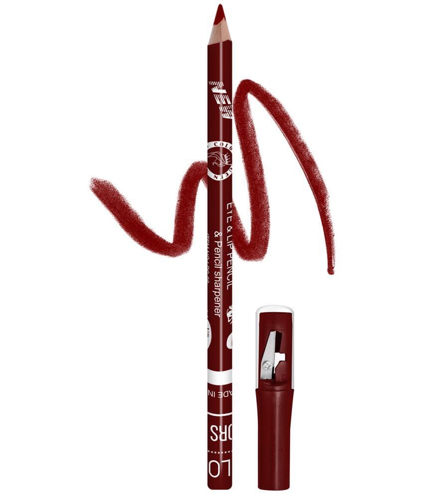     			Colors Queen Eye & Lip Liner Pencil Matte Finish, Rich Color Sharpenable Pencil Mahroon (Shade - 09)