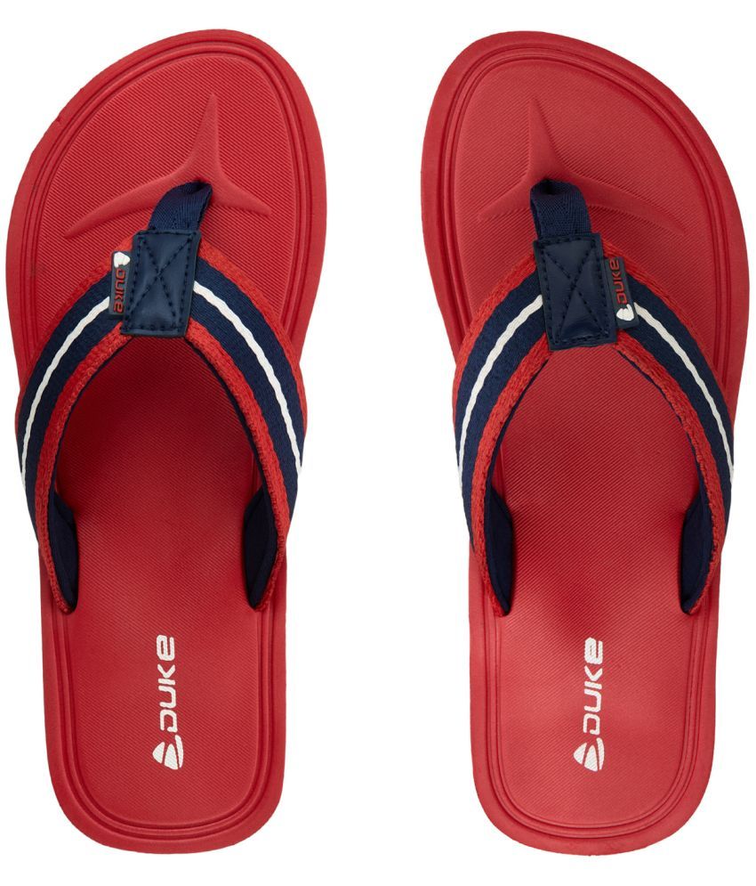     			Duke - Red Men's Thong Flip Flop