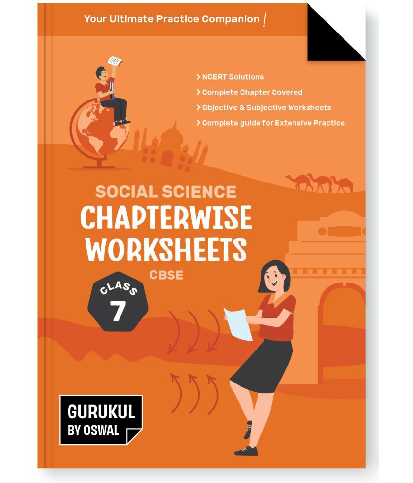     			Gurukul Social Science Chapterwise Worksheets for CBSE Class 7 Exam 2024- NCERT Solutions, Objective & Subjective Questions, Latest Syllabus Covered
