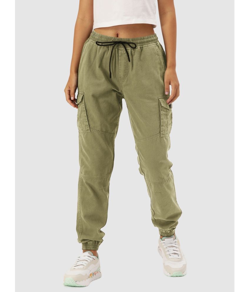     			IVOC - Green Cotton Regular Women's Cargo Pants ( Pack of 1 )