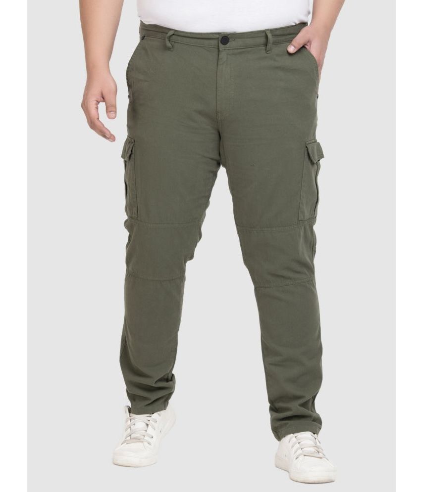     			IVOC Regular Flat Men's Cargos - Olive ( Pack of 1 )