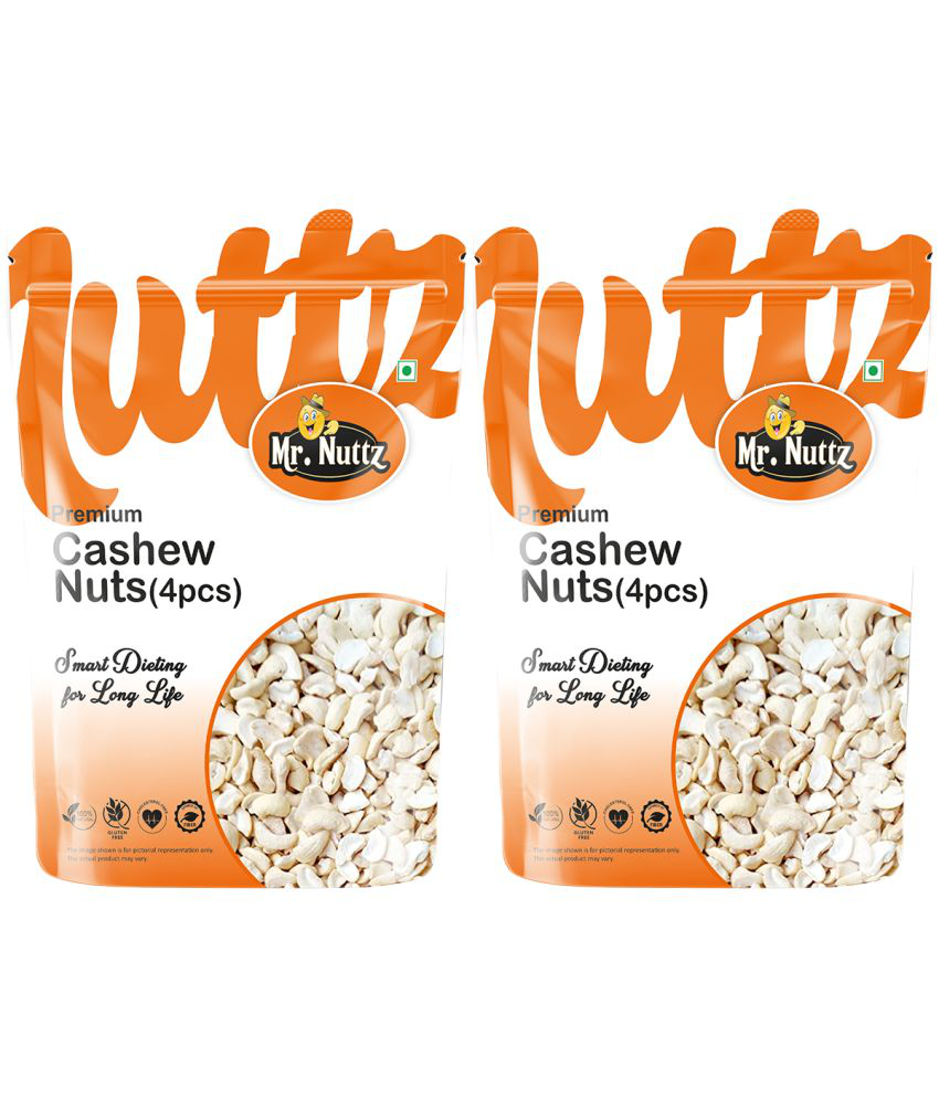     			Mr.Nuttz Premium 4pc Broken Cashews Nut Tukda Kaju 1kg ( 2x500g )