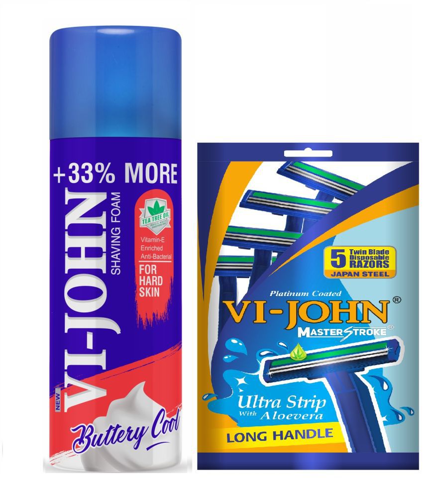     			Vi-John Shaving Foam 400 g Pack of 2