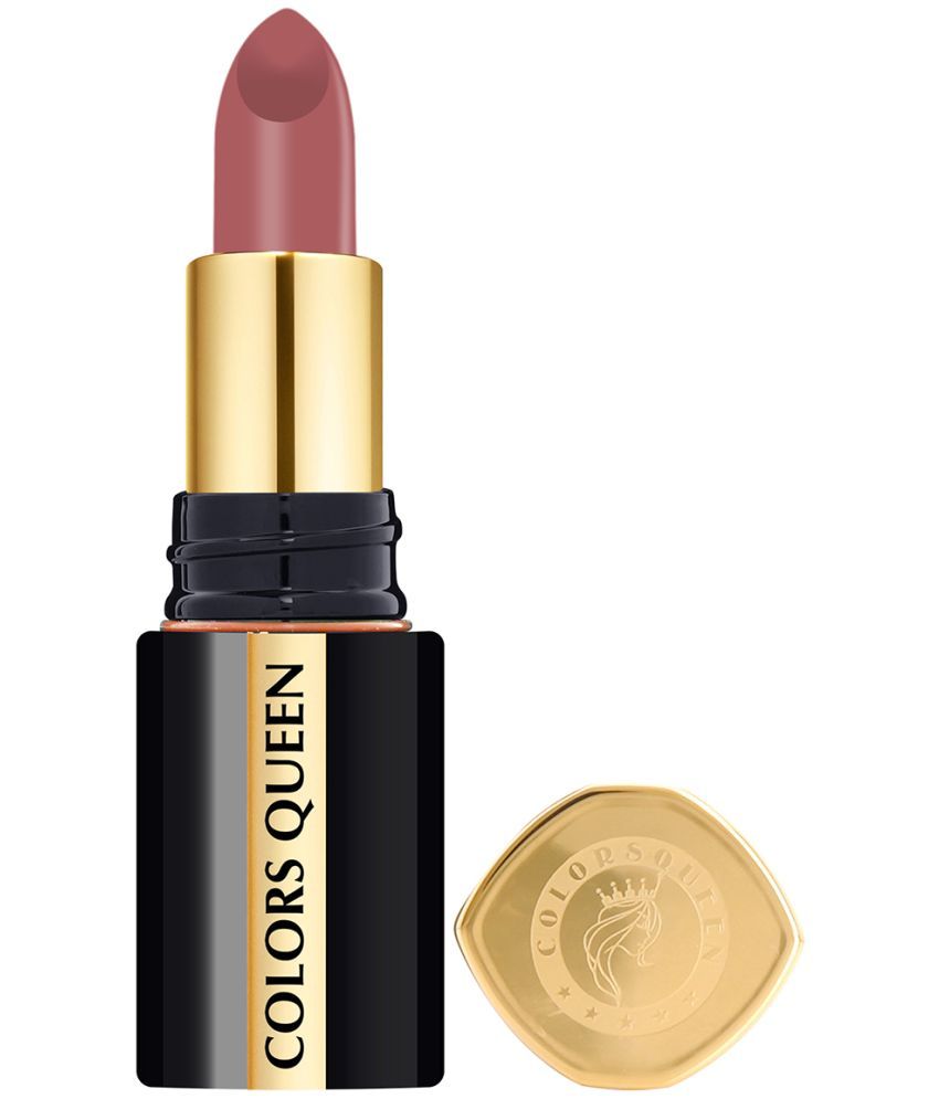     			Colors Queen Luxury Matte Non Transfer Highly Pigmented Lipstick 4g, Naughty Nudit (Shade - 02)