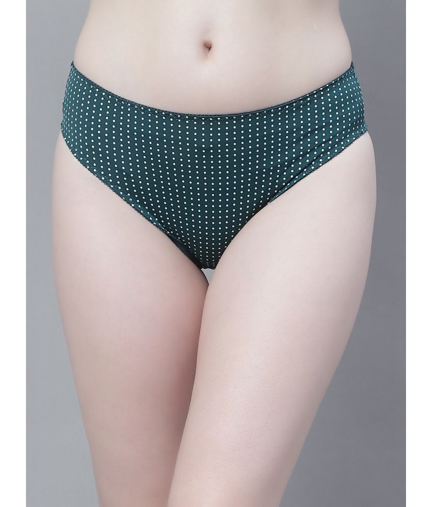     			PrettyCat - Green Polyester Printed Women's Bikini ( Pack of 1 )