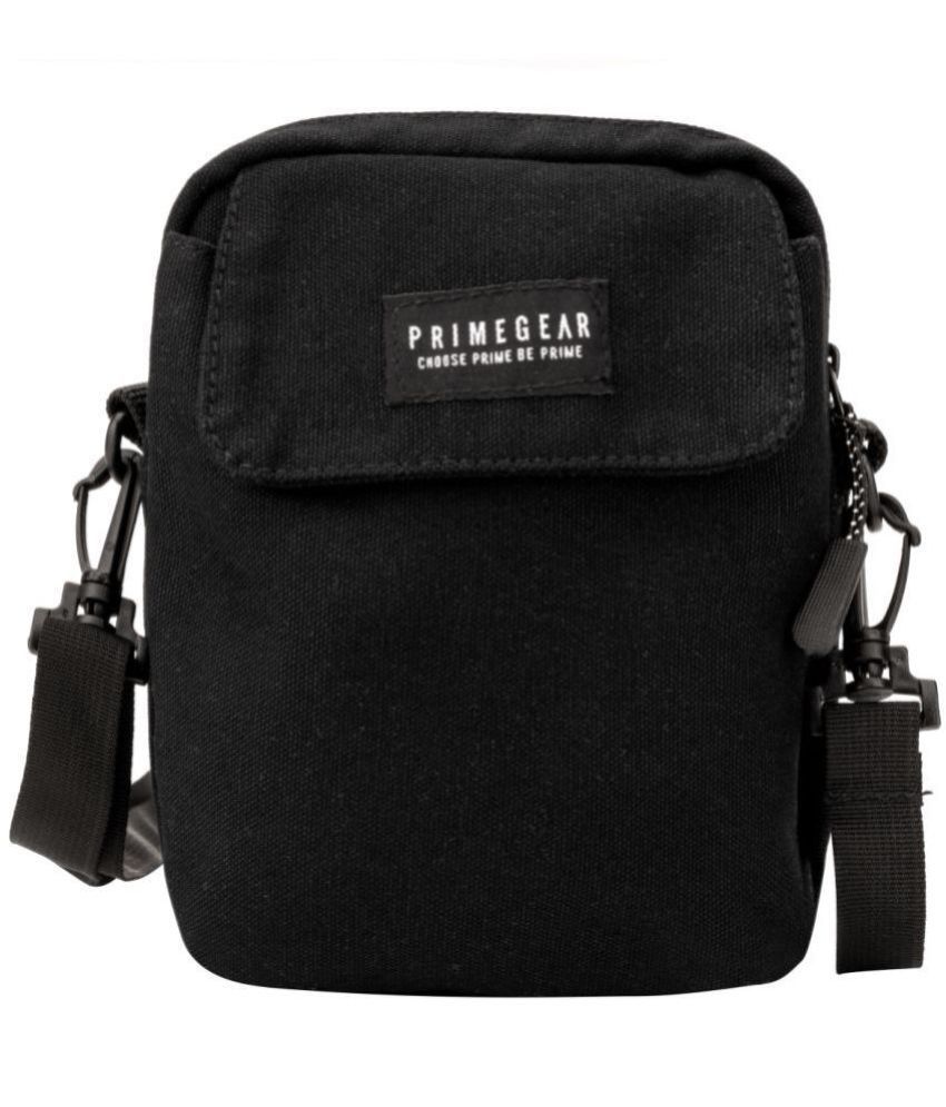     			Primegear - Black Canvas Sling Bag
