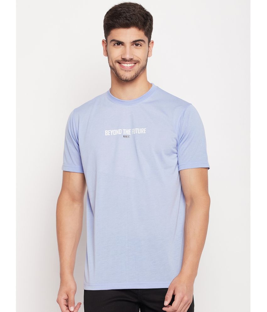     			UBX Cotton Regular Fit Printed Half Sleeves Men's T-Shirt - Sky Blue ( Pack of 1 )
