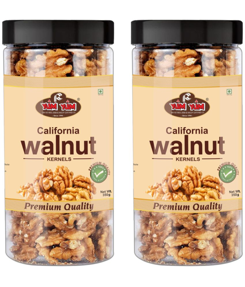     			YUM YUM California Walnut Kernels (Akhrot Giri) 700g (Pack of 2 -350g Each) Walnuts (2 x 350 g)