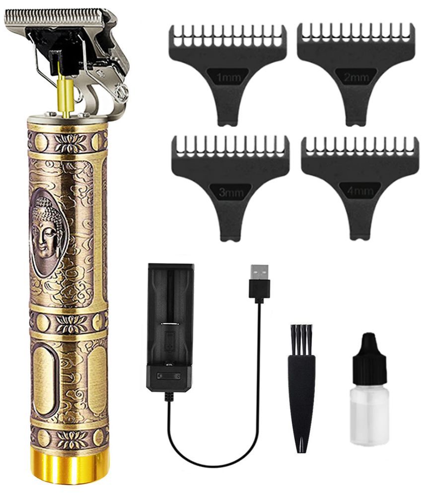     			geemy - Stylish Sharp Gold Cordless Beard Trimmer With 45 minutes Runtime