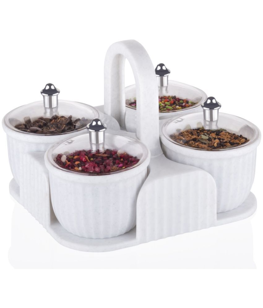     			iview kitchenware Dry Fruit/Masala Plastic White Pickle Container ( Set of 1 )