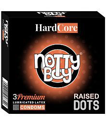 NottyBoy Raised Dots Textured Dotted Condom - 3 Units