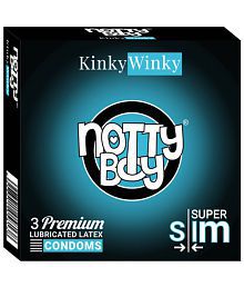 NottyBoy Ultra Thin Slim Condoms for Men - 3 Units