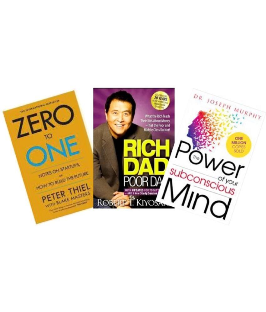     			( Combo of 3 books ) Zero To One + Rich Dad Poor Dad + Power of Subconscious Mind