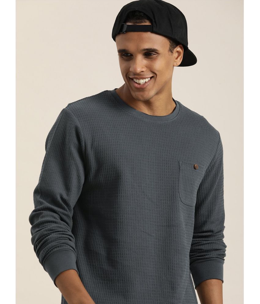     			Dillinger Cotton Regular Fit Solid Full Sleeves Men's T-Shirt - Grey ( Pack of 1 )