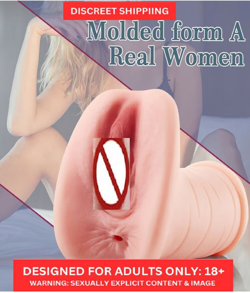     			Lifelike 2 in 1 Male Masturbator Molded from Actual Woman Pocket Pussy with 3D Realistic Texture Vagina and Tight Anus Portable Male Sex Toy for Men Masturbation