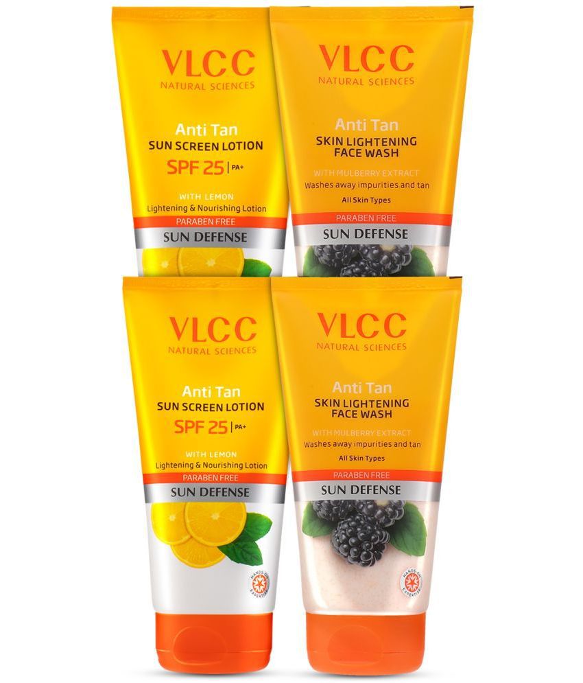     			VLCC Anti - Tan Lightening Face wash & Ani Tan Sunscreen Lotion