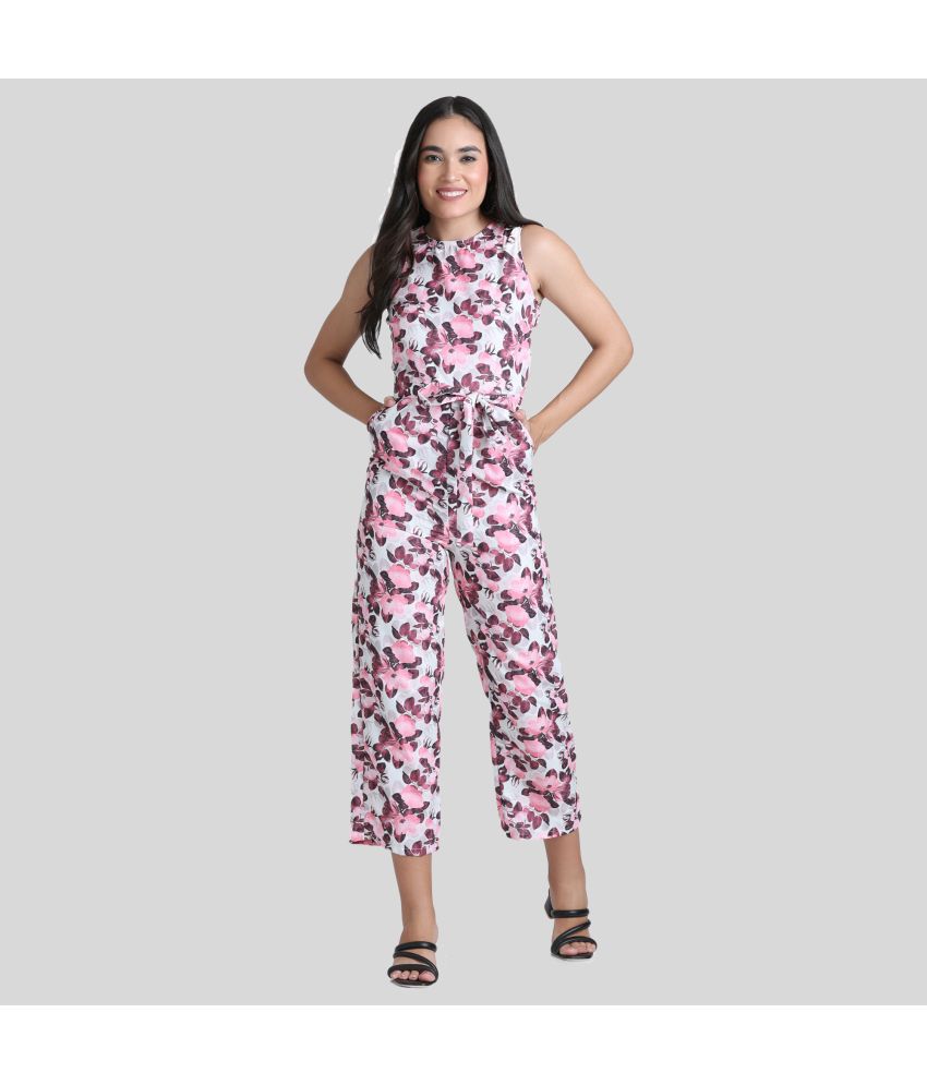     			Arshia Fashions - Off White Crepe Regular Fit Women's Jumpsuit ( Pack of 1 )