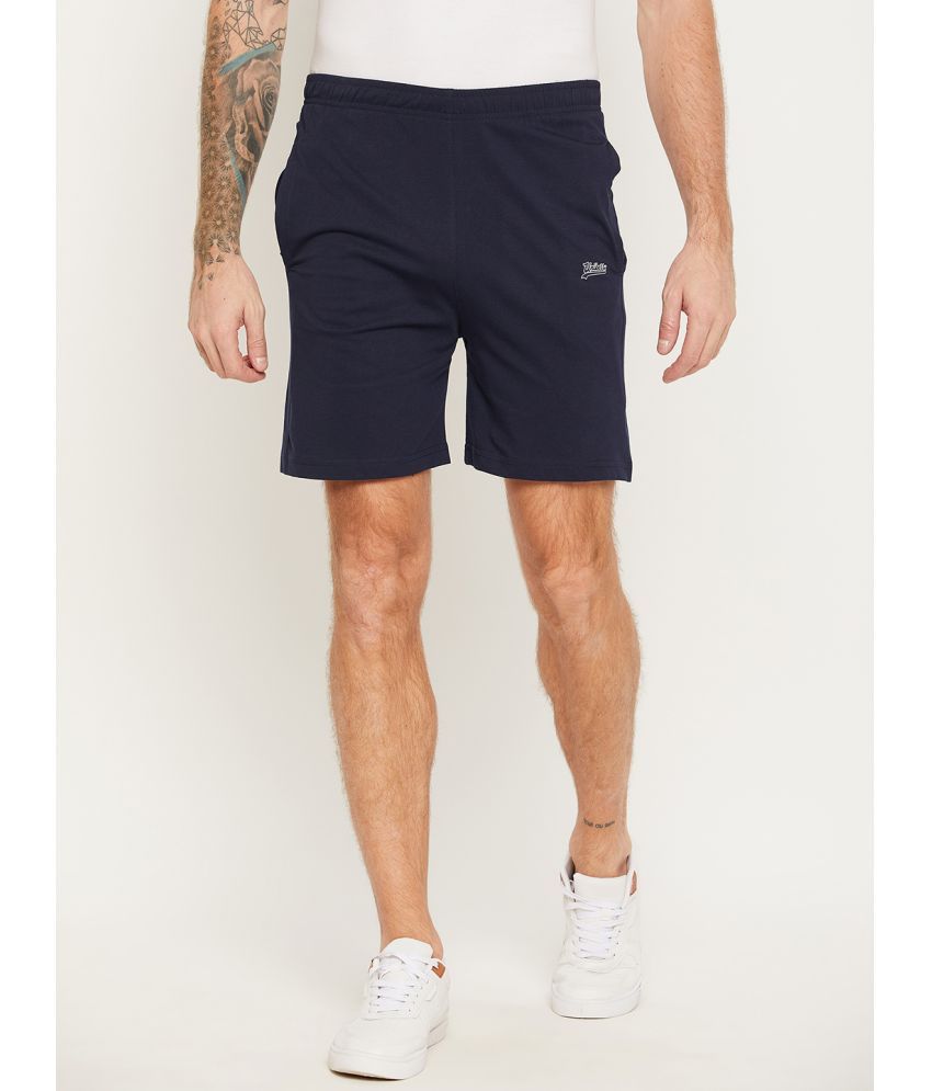     			UNIBERRY - Navy Blue Cotton Blend Men's Shorts ( Pack of 1 )