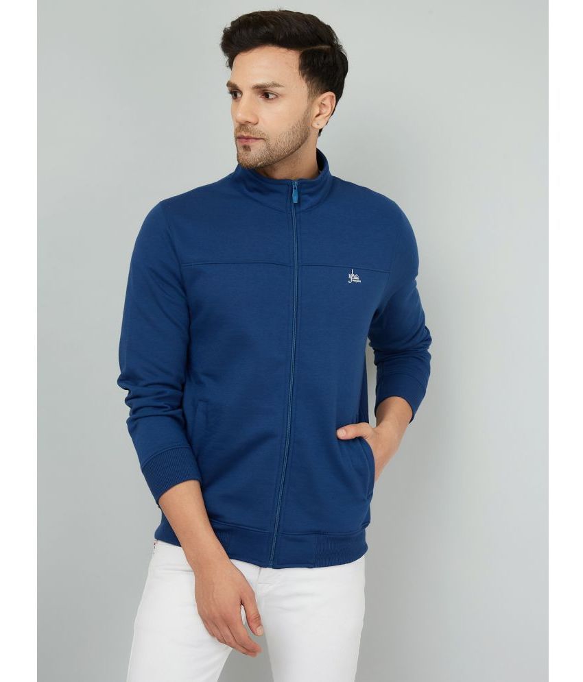     			YHA Fleece High Neck Men's Sweatshirt - Indigo ( Pack of 1 )