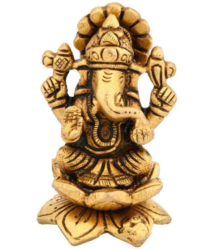     			Shreeyaash Brass Lord Ganesha Idol ( 6 cm )
