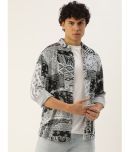 IVOC Rayon Regular Fit Printed Full Sleeves Men's Casual Shirt - Black ( Pack of 1 )