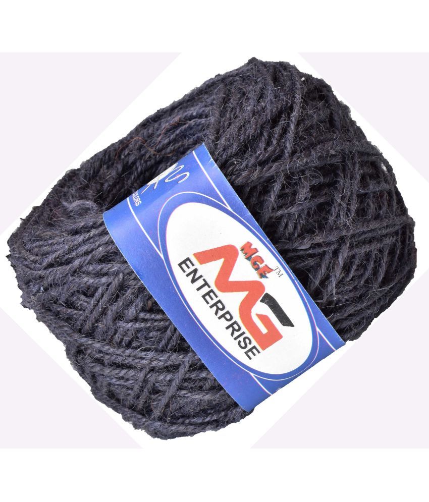     			3 Ply/Twisted Macrame Jute Cord/Dori Thread  Dark Grey 100 mtr- Art-CIG