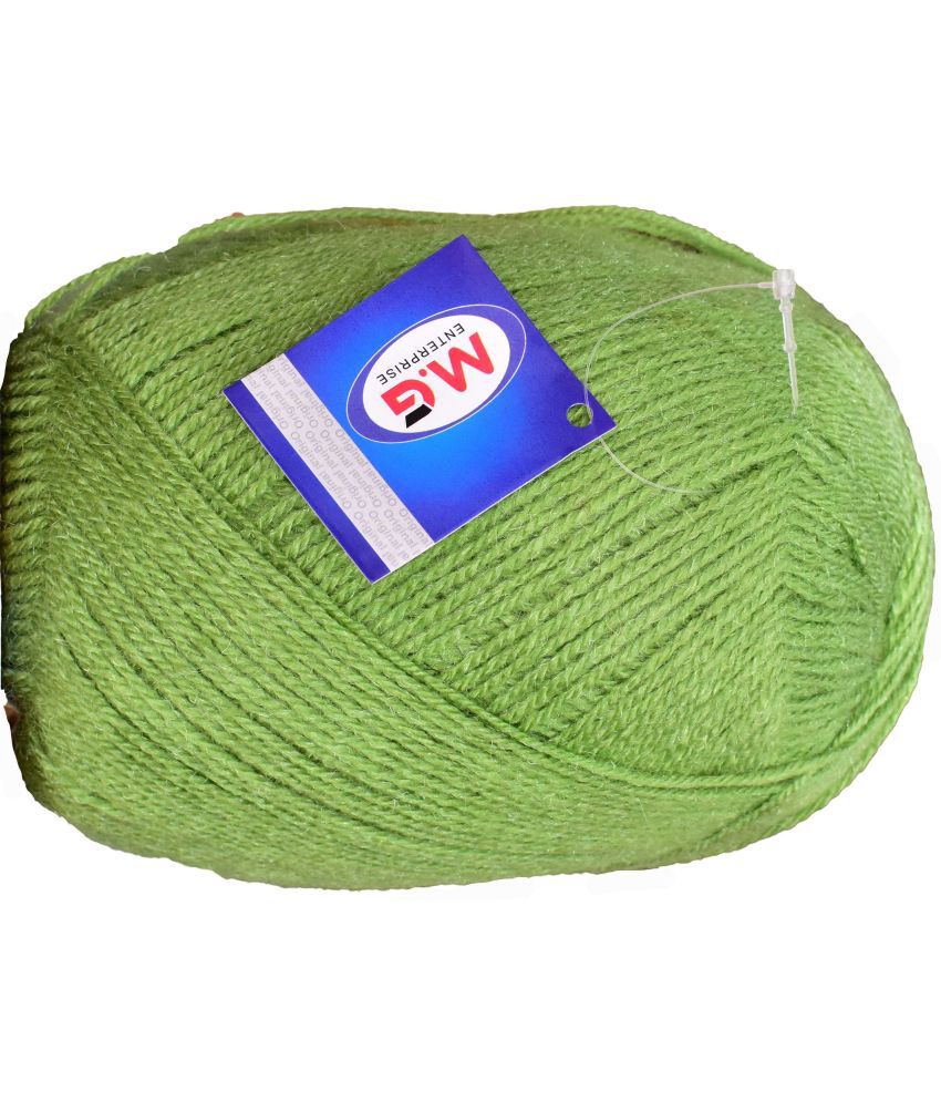     			Bigboss Apple Green (200 gm)  Wool Ball Hand knitting wool / Art Craft soft fingering crochet hook yarn, needle knitting yarn thread dye  F