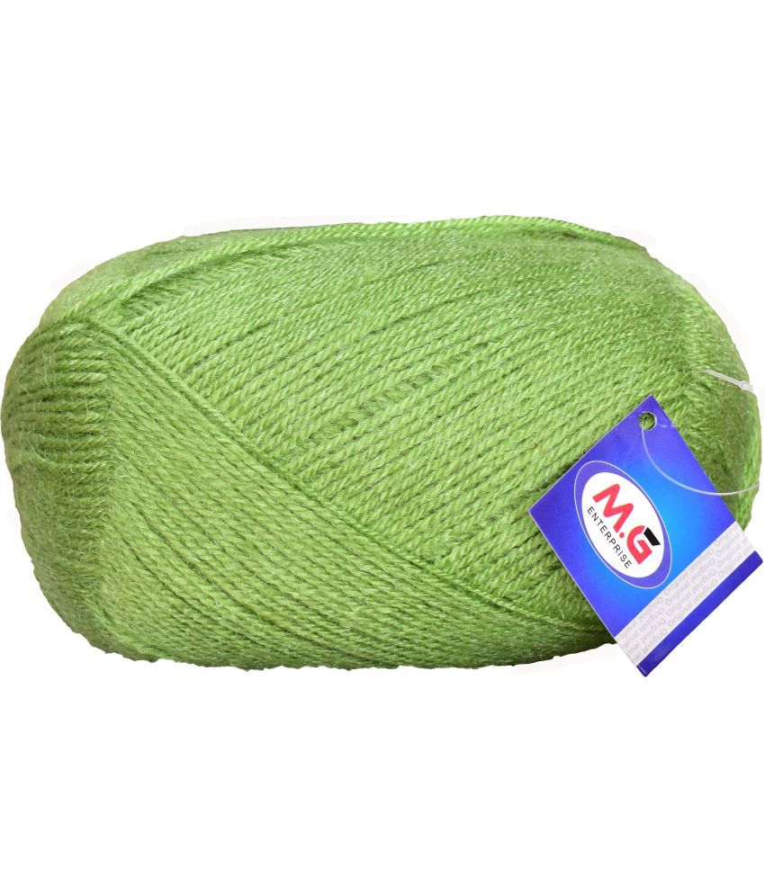     			Bigboss Apple Green (400 gm)  Wool Ball Hand knitting wool / Art Craft soft fingering crochet hook yarn, needle knitting yarn thread dyed