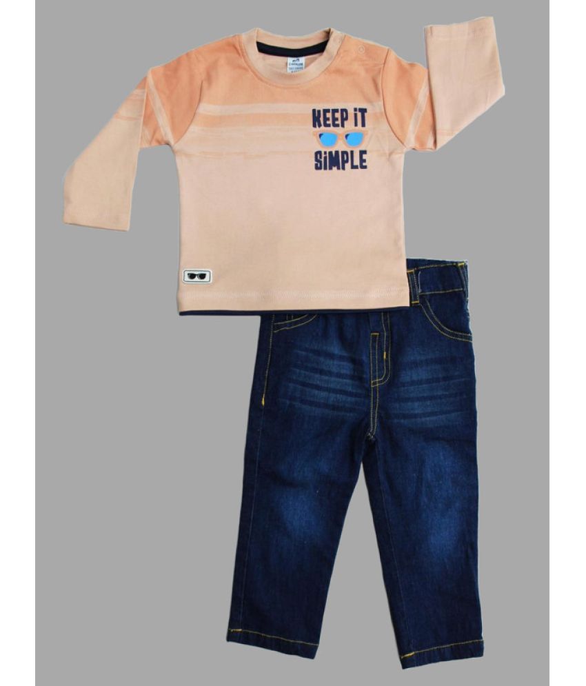     			Dollar Multicolor Cotton Blend Boys T-Shirt & Jeans ( Pack of 1 )