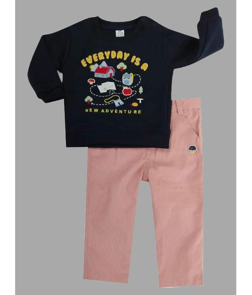     			Dollar Multicolor Cotton Blend Boys T-Shirt & Jeans ( Pack of 1 )