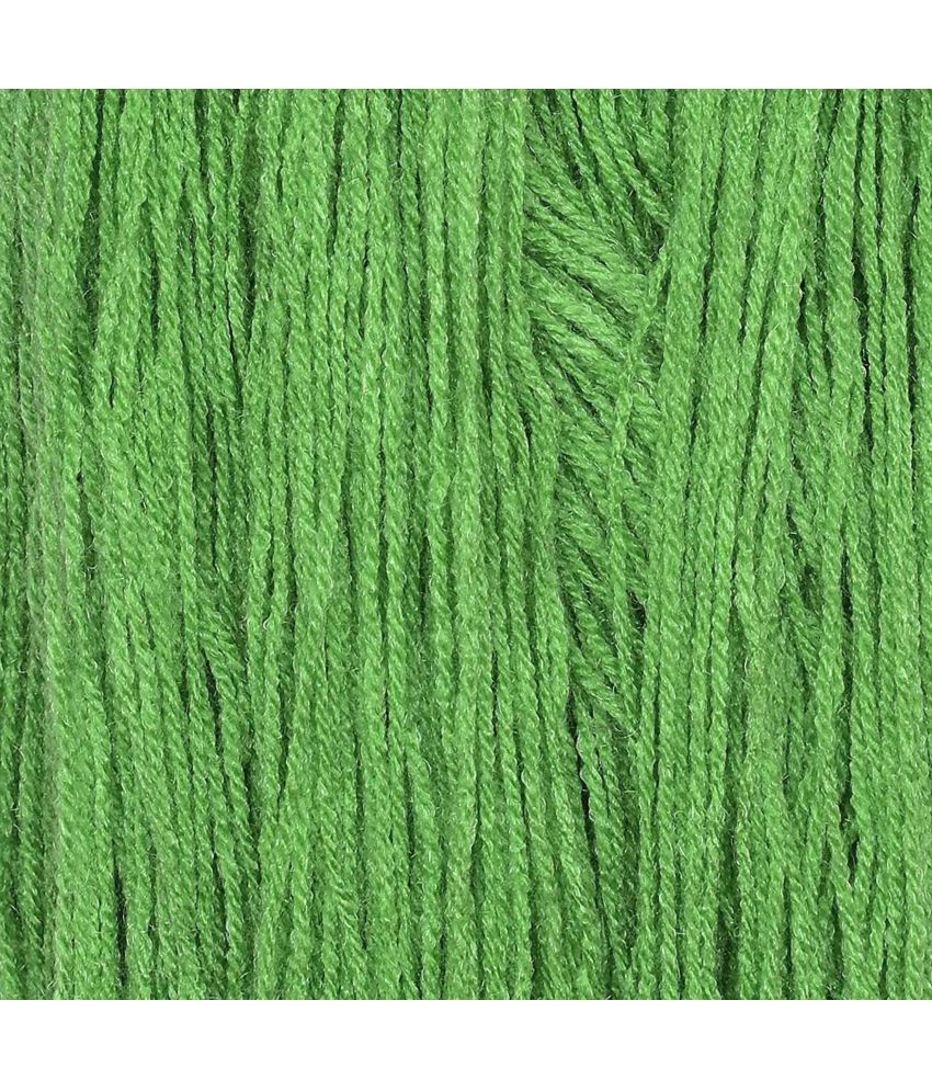     			H VARDHMAN Knitting Yarn Wool Li Apple Green 200 gm By H VARDHMA  YA