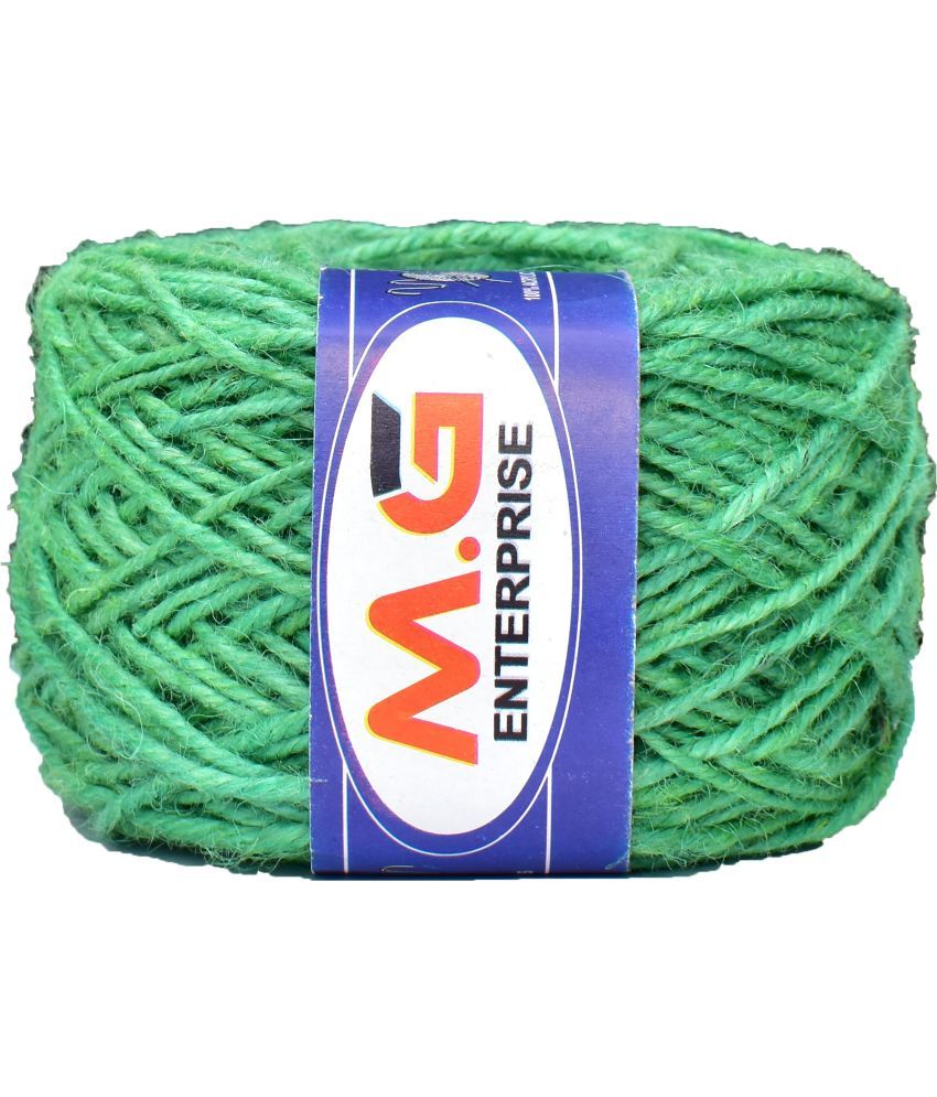     			Jute Combo Apple Green Colour Exclusive Twine Ball Threads String Rope 3 Ply 450 m  for Creative Decoration by  SM-M SM-N SM-OA