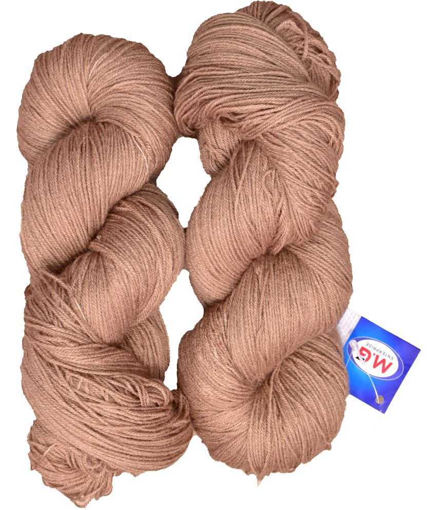     			Knitting Yarn 3 ply Wool, Skin 200 gm  Best Used with Knitting Needles, Crochet Needles Wool Yarn for Knitting.