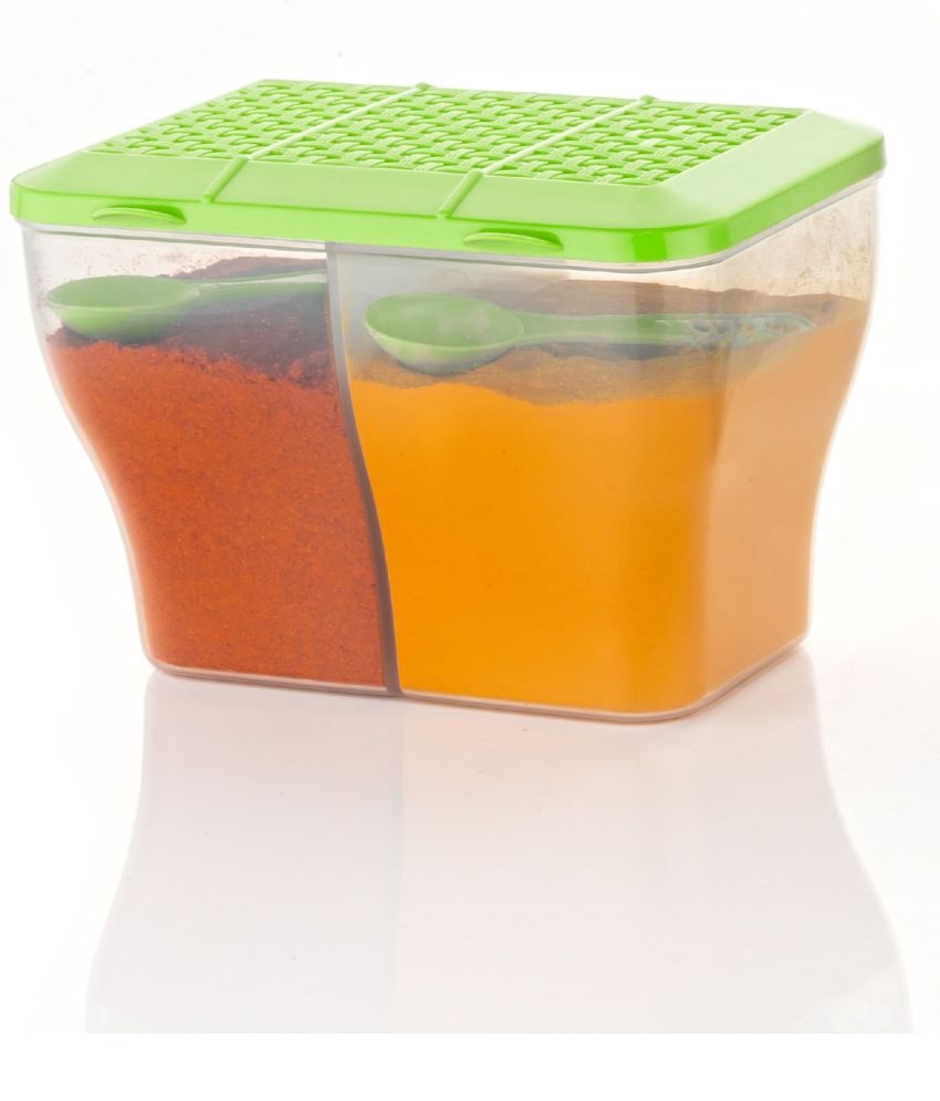     			MAGICSPOON Plastic Green Multi-Purpose Container ( Set of 1 )