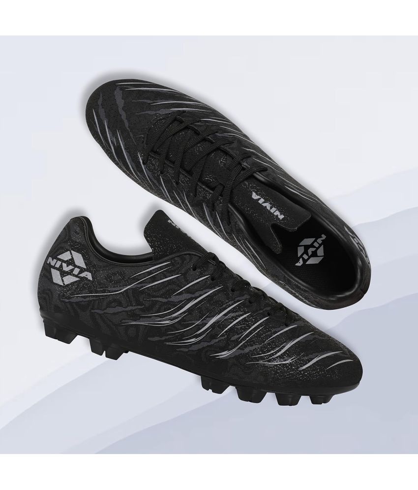     			Nivia Carbonite 6.0 Black Football Shoes