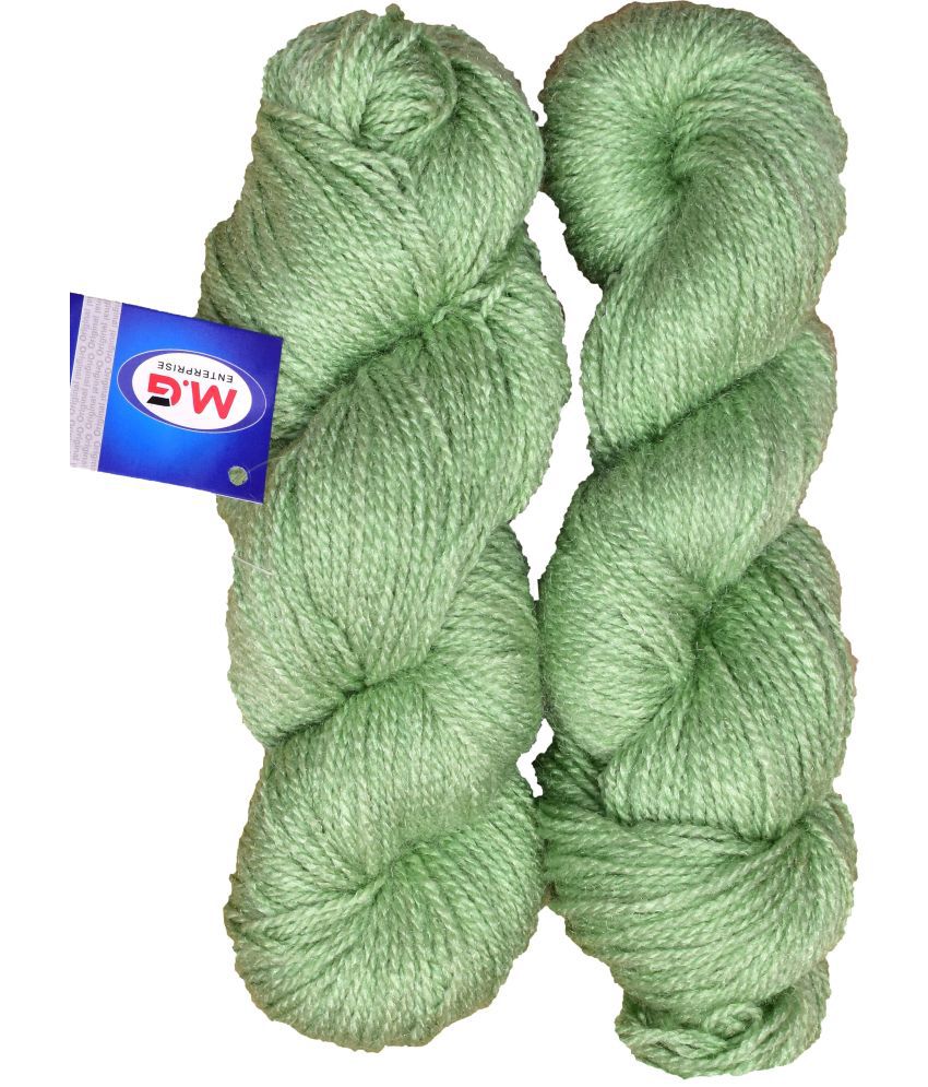     			Rabit Excel Apple Green (400 gm)  Wool Hank Hand knitting wool / Art Craft soft fingering crochet hook yarn, needle knitting yarn thread dyed