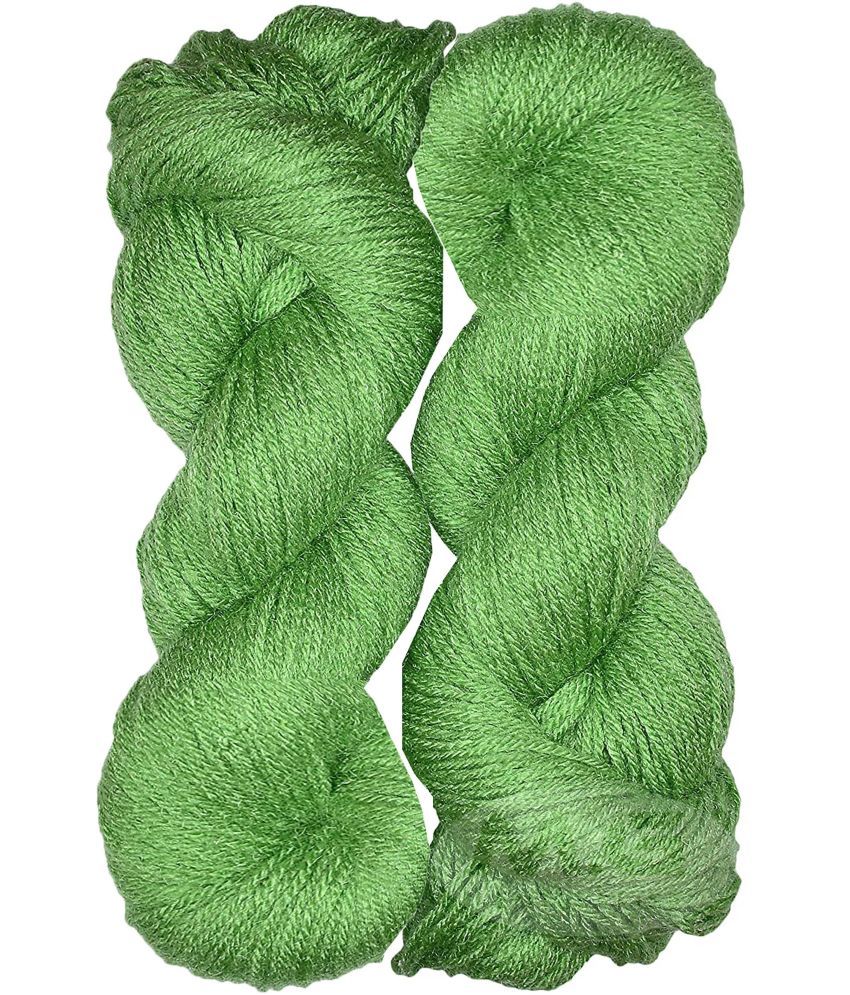     			Represents H VARDHMAN Knitting Yarn Wool Li Apple Green 200 gm Art-DBG