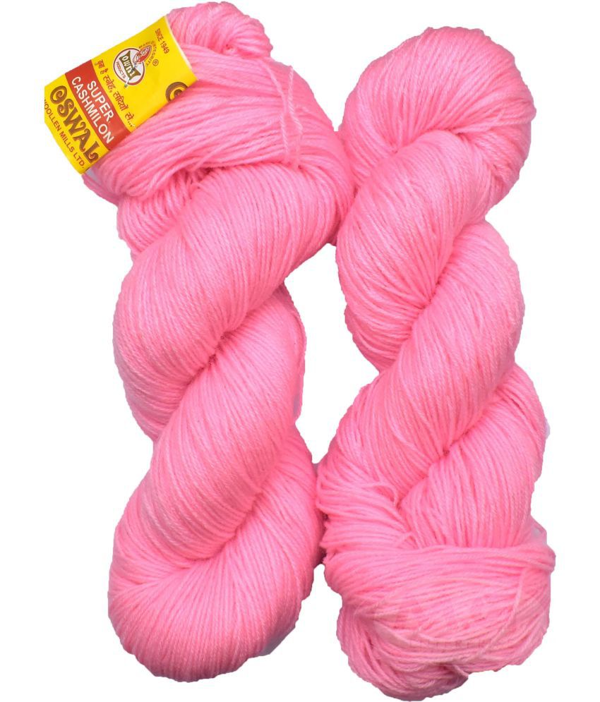    			Represents Oswal  3 Ply Knitting  Yarn Wool,  Pink 200 gm ART - H
