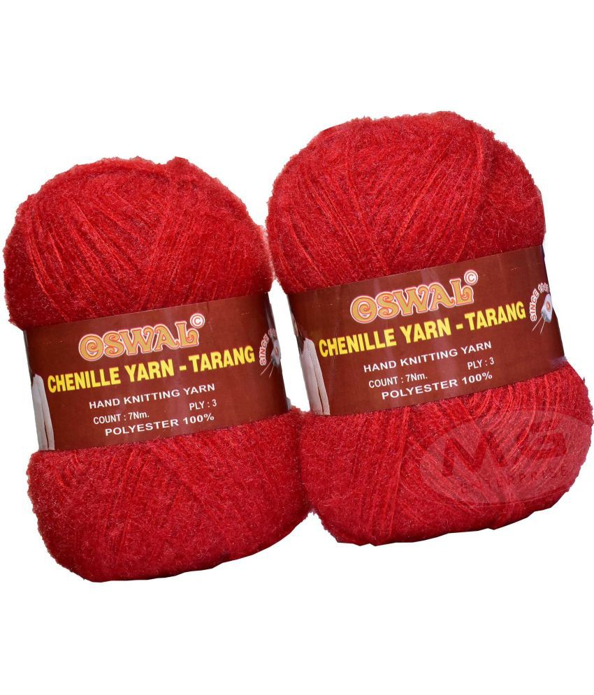     			Represents Oswal  3 Ply Knitting  Yarn Wool,  Red 300 gm Art-HDB