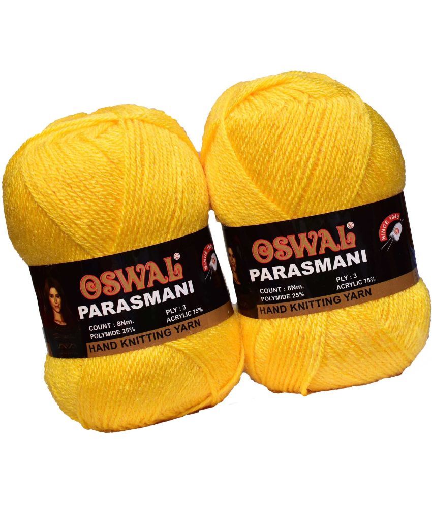     			Represents Oswal 3 Ply Knitting  Yarn Wool,  Lado Pila 500 gm Art-FJB