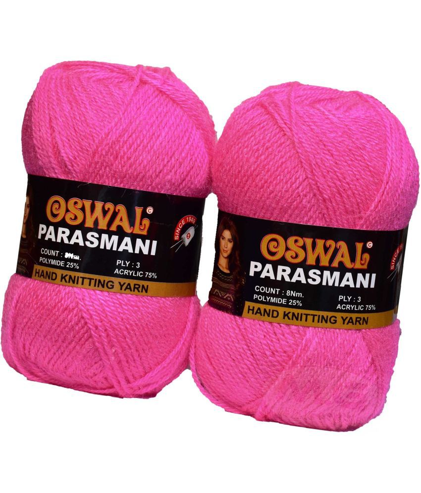     			Represents Oswal 3 Ply Knitting  Yarn Wool,  Rose 400 gm Art-EIF