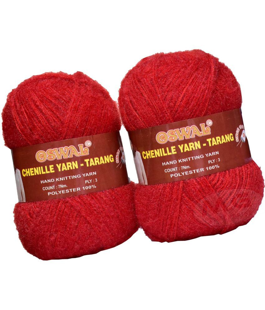     			Represents Oswal  3 Ply Knitting  Yarn Wool,  Red 400 gm Art-HDB