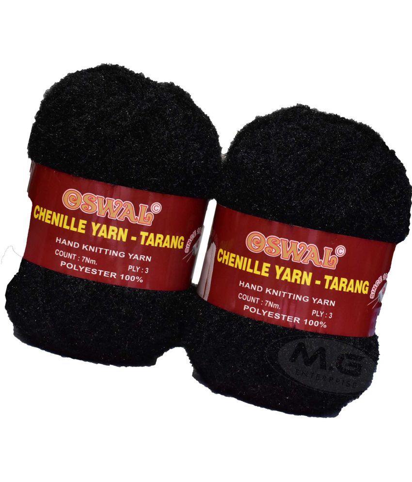     			Represents Oswal  3 Ply Knitting  Yarn Wool,  Black 300 gm Art-HEB